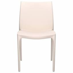 Berkfield Home Beautiful Garden Chairs 2 pcs Cream 50x46x80 cm Polypropylene in Beige - Size: 50 x 46 x 80 cm - thumbnail 4