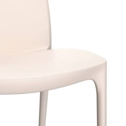 Berkfield Home Beautiful Garden Chairs 2 pcs Cream 50x46x80 cm Polypropylene in Beige - Size: 50 x 46 x 80 cm - thumbnail 7