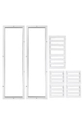Living and Home 6-Tier Wooden Rustic Potted Vintage Plant Stand Rack Decorative Display Shelf in White - thumbnail 4