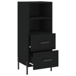 Berkfield Home Sideboard Black 34.5x34x90 cm Engineered Wood - thumbnail 5