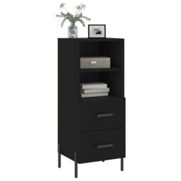 Berkfield Home Sideboard Black 34.5x34x90 cm Engineered Wood - thumbnail 3