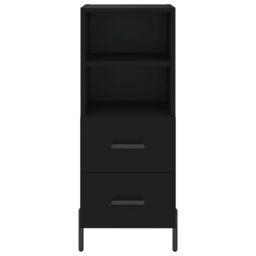Berkfield Home Sideboard Black 34.5x34x90 cm Engineered Wood - thumbnail 6