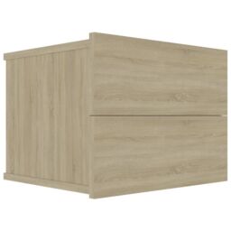 Berkfield Home Bedside Cabinets 2 pcs Sonoma Oak 40x30x30 cm Engineered Wood in Beige - Size: 40 x 30 x 30 cm - thumbnail 3