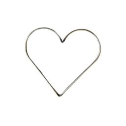 Poppyforge Wire Heart 30 cm Garden Wall Art - L30 x H30 cm in Metallics - thumbnail 1