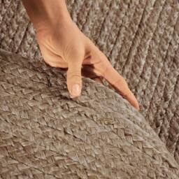 THE RUGS Rangpur Braided Jute Rug & Runner Hand Woven Oval Natural Rug in Brown - Size: 160 cm x 230 cm - thumbnail 3