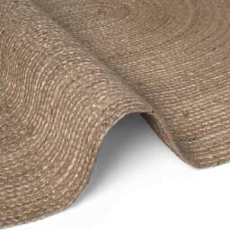 THE RUGS Rangpur Braided Jute Rug & Runner Hand Woven Oval Natural Rug in Brown - Size: 160 cm x 230 cm - thumbnail 4