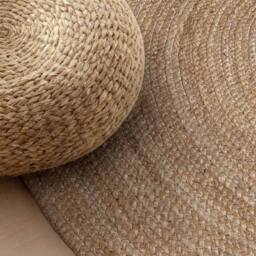 THE RUGS Rangpur Braided Jute Rug & Runner Hand Woven Oval Natural Rug in Brown - Size: 160 cm x 230 cm - thumbnail 8