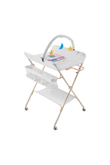 Living and Home Versatile Folding Baby Changing Table in Dark Grey - image 1