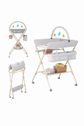 Living and Home Versatile Folding Baby Changing Table in Dark Grey - thumbnail 6