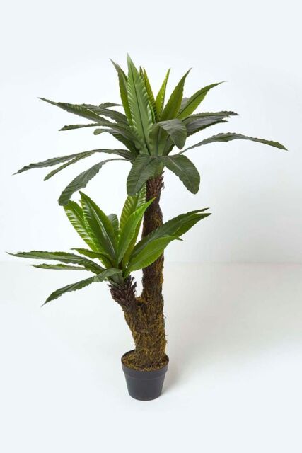 Homescapes Artificial Bird's Nest Fern in Pot, 120 cm Tall in Green - image 1