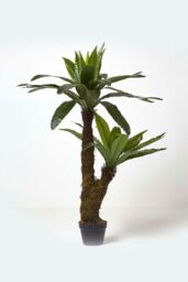 Homescapes Artificial Bird's Nest Fern in Pot, 120 cm Tall in Green - thumbnail 5