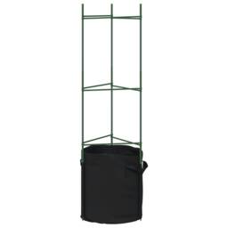 Berkfield Home Tomato Cages with Plant Bags 4 pcs 116 cm Steel & PP in Green - thumbnail 5