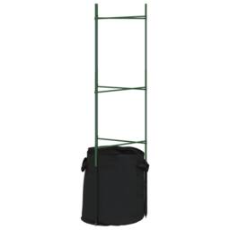 Berkfield Home Tomato Cages with Plant Bags 4 pcs 116 cm Steel & PP in Green - thumbnail 4