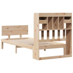 Berkfield Home Bookcase Bed without Mattress 90x190cm Solid Wood Pine in Brown - Size: 90x190 cm - thumbnail 6