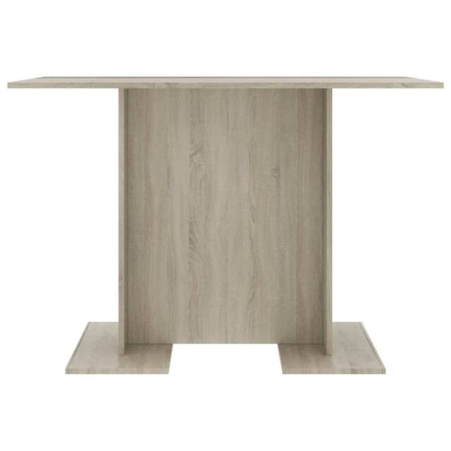 Berkfield Home Beautiful Dining Table Sonoma Oak 110x60x75 cm Engineered Wood in Light Sand - Size: 110 x 60 x 75 cm - image 1