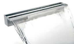 Primrose Stainless Steel Waterfall Blade Cascade Rear Supply L90cm in Silver - thumbnail 6