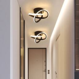 Pheashine Modern LED Ceiling Light, 22W, Dimmable, 3000K/4500K/6500K (25cm) in Black - thumbnail 7