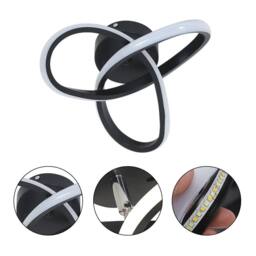Pheashine Modern LED Ceiling Light, 22W, Dimmable, 3000K/4500K/6500K (25cm) in Black - thumbnail 6