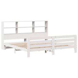 Berkfield Home Bed Frame without Mattress White 180x200 cm Super King Solid Wood Pine - thumbnail 3