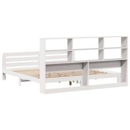 Berkfield Home Bed Frame without Mattress White 180x200 cm Super King Solid Wood Pine - thumbnail 6