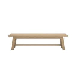 Wyld Haus Arklow Latte Wooden Bench L180 x D40 x H45cm in Natural - thumbnail 2