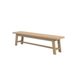 Wyld Haus Arklow Latte Wooden Bench L180 x D40 x H45cm in Natural - thumbnail 3