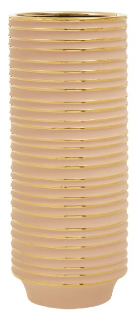 Orsina Haldis Large Ceramic Vase in Gold - image 1