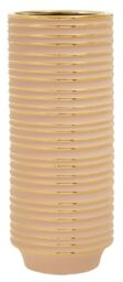 Orsina Haldis Large Ceramic Vase in Gold