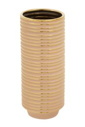 Orsina Haldis Large Ceramic Vase in Gold - thumbnail 3
