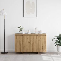 Berkfield Home Oak Sideboard Artisan oak Engineered wood 120 x 41 x 75 cm - thumbnail 4