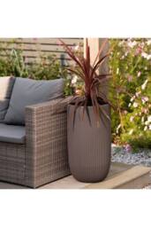 KDMD Cappuccino Pacific Tall Pacific Planter 62cm in Taupe - thumbnail 1
