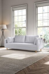 Time4sleep Sorrento Pocket Rest Powder Blue Sofa Bed
