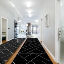 RugsX Exclusive Emerald Runner in Black - Size: 100 cm x 310 cm - thumbnail 4