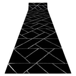 RugsX Exclusive Emerald Runner in Black - Size: 100 cm x 310 cm - thumbnail 1