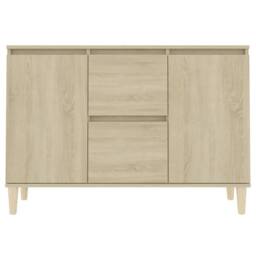 Berkfield Home Sideboard Sonoma Oak 103.5x35x70 cm Engineered Wood in Light Beige - thumbnail 5