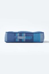 Homescapes Morocco Striped Cotton Floor Cushion in Blue - Size: 40 cm x 40 cm - thumbnail 5