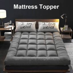 SPETLEK 10cm Mattress Topper 90X200CM in Grey - Size: Cot - thumbnail 2
