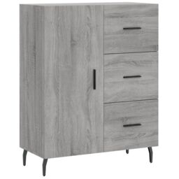 Berkfield Home Sideboard Grey Sonoma 69.5x34x90 cm Engineered Wood - thumbnail 2