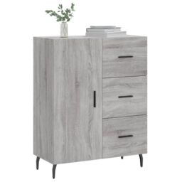 Berkfield Home Sideboard Grey Sonoma 69.5x34x90 cm Engineered Wood - thumbnail 3