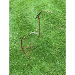 Poppyforge Heron Garden Art - Steel, W38.1 x H111.8 cm - Bare Metal/Ready to Rust in Black - thumbnail 2