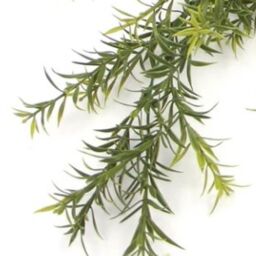 Leaf Artificial Hanging Trailing Plant UV Fire Resistant Spider Fern 78cm Pack of 6 in Green - thumbnail 4