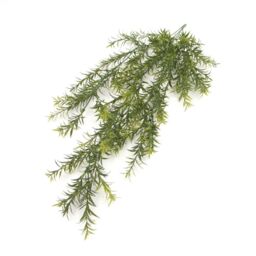 Leaf Artificial Hanging Trailing Plant UV Fire Resistant Spider Fern 78cm Pack of 6 in Green - thumbnail 2
