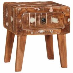 Berkfield Home End Tables Multicolour 40 x 32 x 46 cm Solid reclaimed wood in Brown