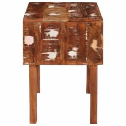 Berkfield Home End Tables Multicolour 40 x 32 x 46 cm Solid reclaimed wood in Brown - thumbnail 6