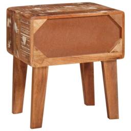 Berkfield Home End Tables Multicolour 40 x 32 x 46 cm Solid reclaimed wood in Brown - thumbnail 7
