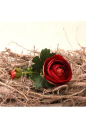 KDMD Rannunculus Burgundy 3 Pack Artificial Flowers - thumbnail 2