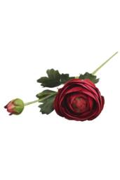 KDMD Rannunculus Burgundy 3 Pack Artificial Flowers - thumbnail 4