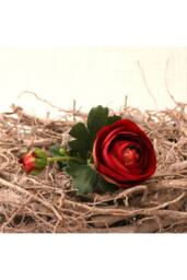 KDMD Rannunculus Burgundy 3 Pack Artificial Flowers - thumbnail 1