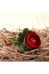 KDMD Rannunculus Burgundy 3 Pack Artificial Flowers - thumbnail 3