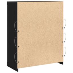 Berkfield Home Sideboard with LED Lights Black Oak 41x37x100 cm - Size: 41 x 37 x 100 cm - thumbnail 7